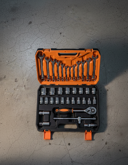 Juego Herramientas 37 Piezas Con Copas