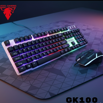 Combo Teclado Y Mouse Gamer CK100 Usb
